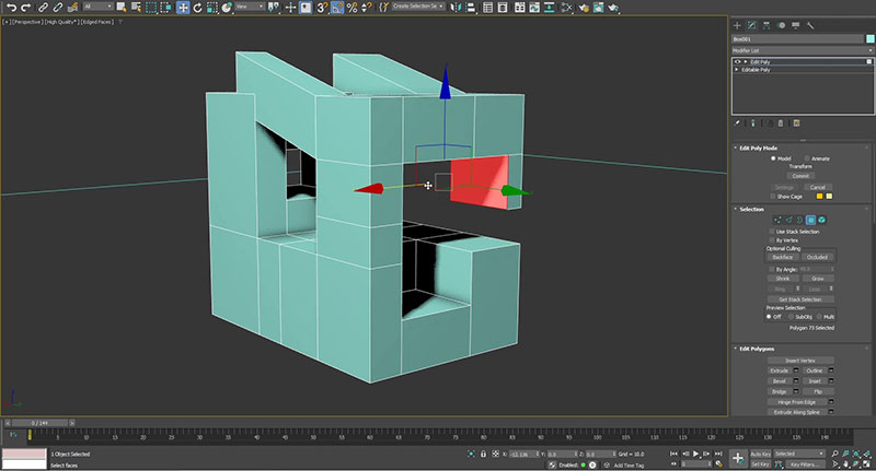 Autodesk 3dsMax Smart Extrude