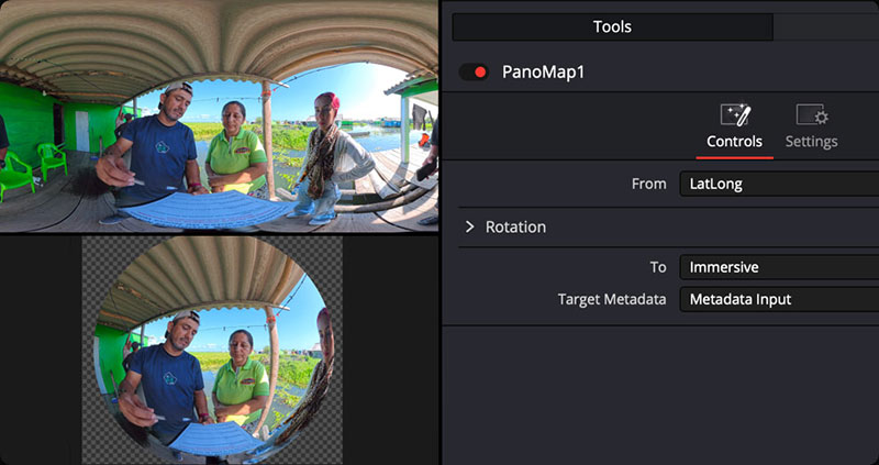 Blackmagic davinci resolve 21 panomap