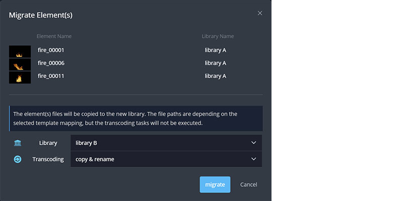 das element 2.1 migrate elements