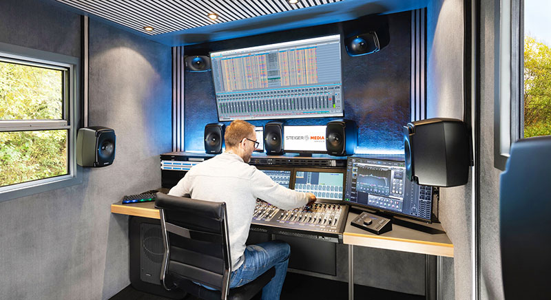 Steiger Media Reconfigures Remote Production with Calrec Argo M and Control Calrec steiger AV Mobil4
