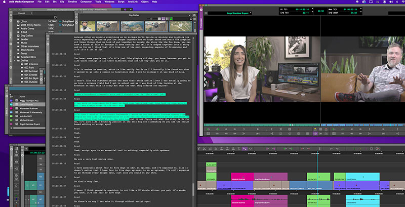 Avid Media Composer 2024 6 Transcript Tool