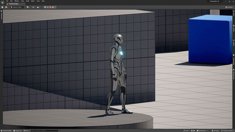 Unreal engine 5.3 orthographic render 2