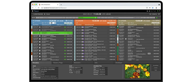 BCNEXXT Vipe playout control