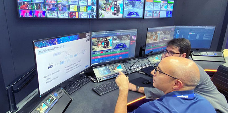 EVS matrox live cloud production