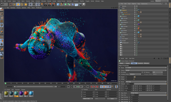 footage material cinema 4d