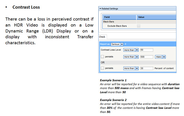 Interra UHD HDR QC contrast loss