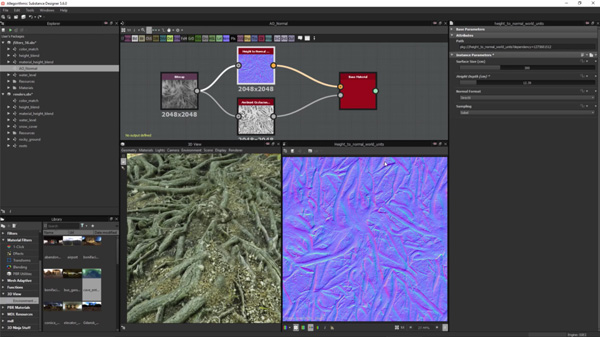 Substance Designer 5.6 Supports Photogrammetric Material Workflows