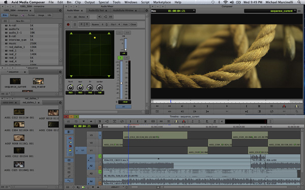 avid media composer timeline