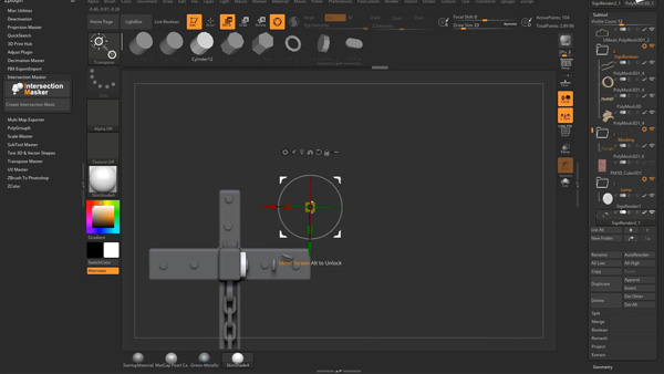 zbrush 2019 mask by intersection