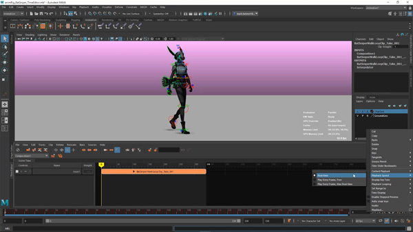 Autodesk maya time editor