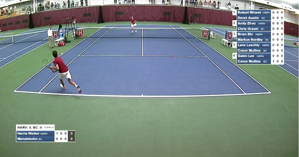 AJA harvard Tennis Stream