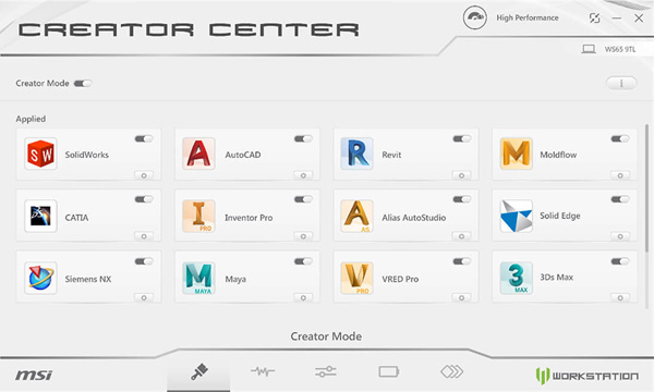 msi creator center update