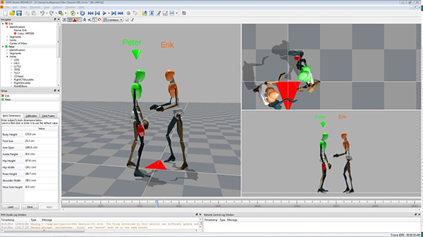 xsens motion capture suit.