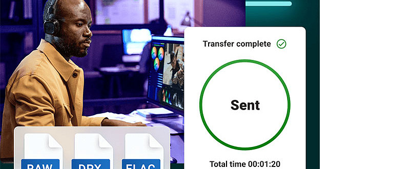 MASV SendLargeFiles Hero ElectricAzure